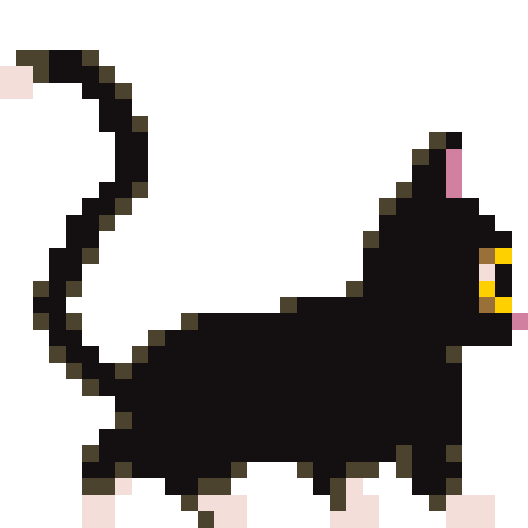 Laufende Katze Fluffy